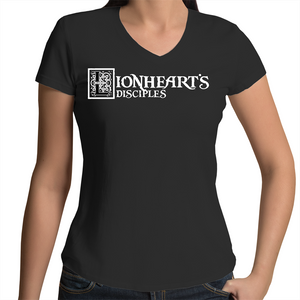 LD Women's V Neck Tee - Black