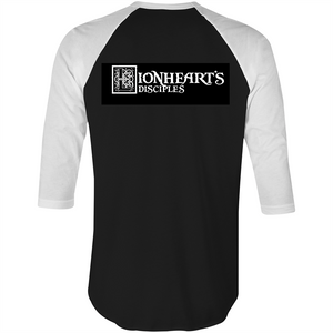 LD Adult Raglan Shirt - 3/4 Sleeve - Lion Logo