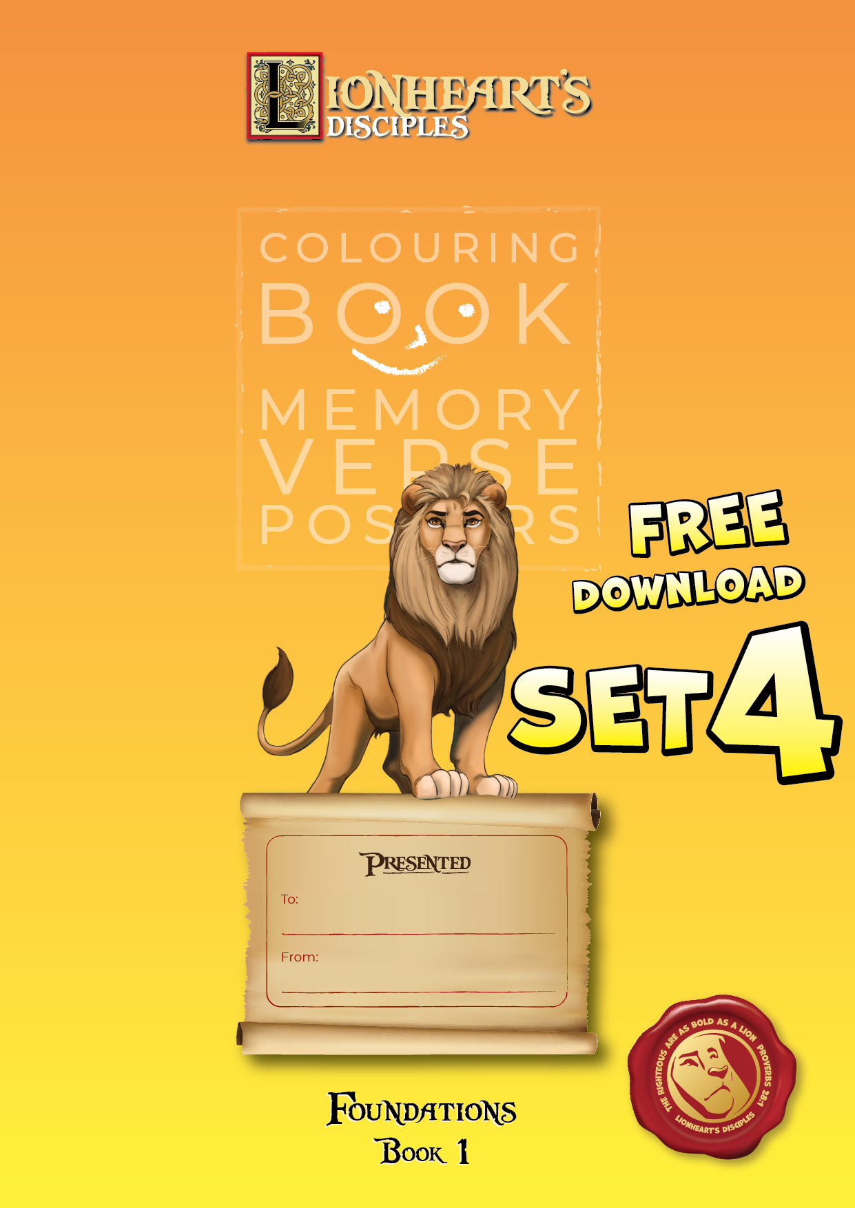"FOUNDATIONS" Colouring Posters - SET 4